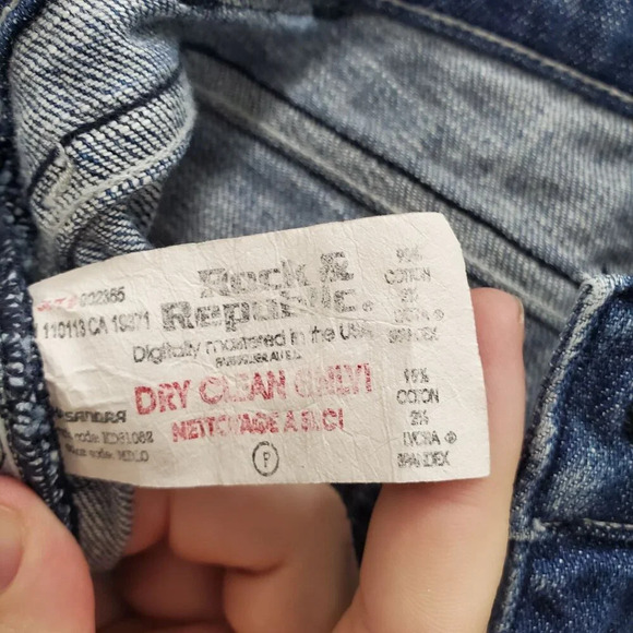 Rock & Republic Kasandra Women's Vintage Blue Rinse Gemstone Bootcut Jeans 27 - Picture 7 of 12